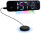 OUZHOU Alarm Clocks for Heavy Sleepers, Vibrating Alarm Clocks with Bed Shaker, Digital Clock with 8 Colours RGB Display Brightness Dimmer and Dual Alarm, Loud Alarm Clock for Hearing Impaired Deaf