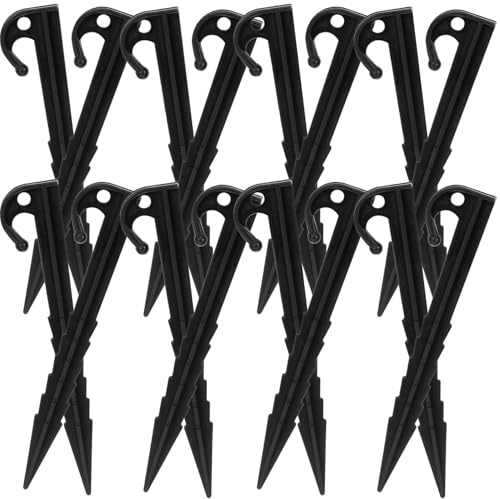 Alipis 25 Stück Robuste Heringe für Aufblasbares Zelt aus Kunststoff mit Festem Material und Gutem Halt für Camping Wandern und Outdoor Aktivitäten