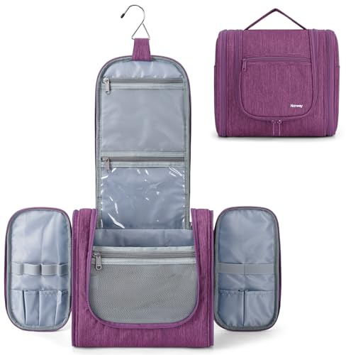 Narwey Kulturtasche Damen Kulturbeutel zum Aufhängen, Waschtasche Herren | Make up Organizer Tasche für Reise, Kosmetiktasche Mädchen mit Viel Platz, Praktisch, Kompakt, Geschenke für Frauen