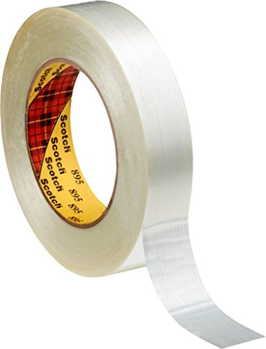 3M Scotch Filamentklebeband, 895, 19 mm x 50 m, 0,15 mm, Transparent (48-er Pack)