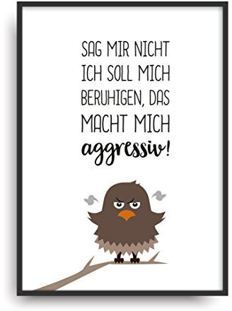 ALEMARG Fine Art Kunstdruck SAG Mir Nicht Poster Print Plakat Moderne Vintage Deko Bild ungerahmt DIN A4 Geschenk