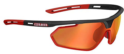 Salice 018 Sonnenbrille, Schwarz, RW, Rot, Unisex, Erwachsene
