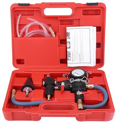 Outil de purge de radiateur Suuonee, système de liquide de refroidissement de radiateur de voiture sous vide de purge et kit de recharge de liquide de refroidissement, filtre antigel de l'eau
