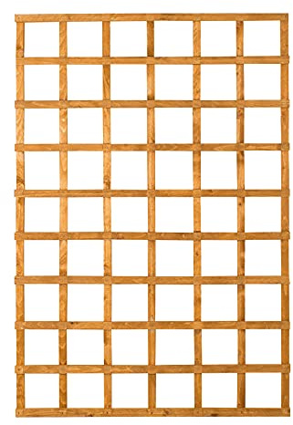 Forest Garden Heavy Duty Square Wooden Trellis|183 x 122cm|Pack of 10