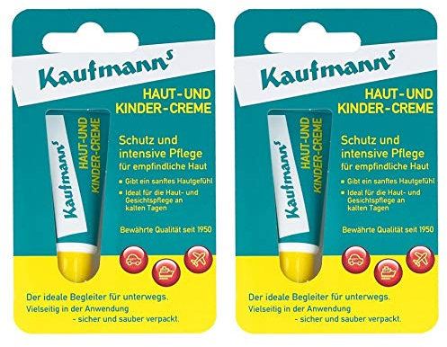 Kaufmanns Haut- und Kindercreme in der Tube, 2er Pack (2 x 10ml)