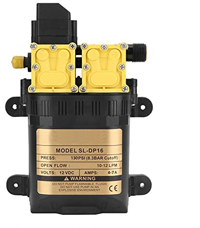 12V High Pressure Double Head Diaphragm Semi-Open Impeller Water Pump Electric Water Sprayer Pump