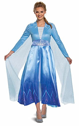 DISGUISE Disney Kostüm Elsa Damen, Anna und Elsa Kleid, Eiskönigin Fasching, Perfekt für Karneval, M