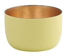 Gift Company Windlicht Madras S, Teelichthalter, Kerzenhalter, Eisen, Pastellgelb, 5 cm, 1092503080