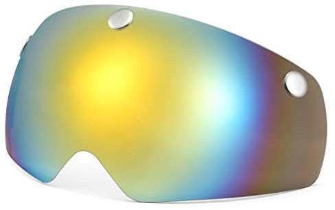 Daoco Fahrradhelm-Visier,Abnehmbares magnetisches Visier für Fahrradhelm UV-Schutz für Männer und Frauen