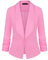 MINTLIMIT Blazer décontracté à manches 3/4 pour femme, rose, taille XL