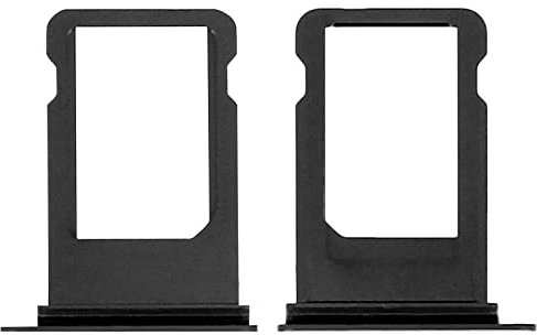 2X SIM Card Tray Halter Slot Ersatz Kompatibel mit iPhone 8.SE 2020.SE 2022 Schwarz