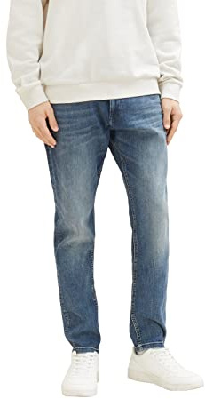 TOM TAILOR Denim Herren Slim Tapered Jeans 10127 - Tinted Blue Denim 32W / 34L