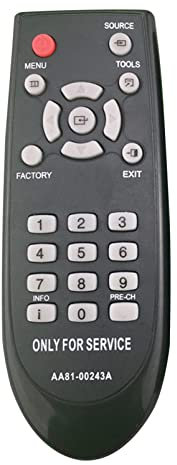 ALLIMITY AA81-00243A Ersatz Fernbedienung passend für Samsung TM1240 TM930 UE55ES6100W UE43J5550 LE37A567P2W UE48HU7500 UE55ES6760 UE48HU7500T UE55ES6300 UE55ES6990 UE46ES8090