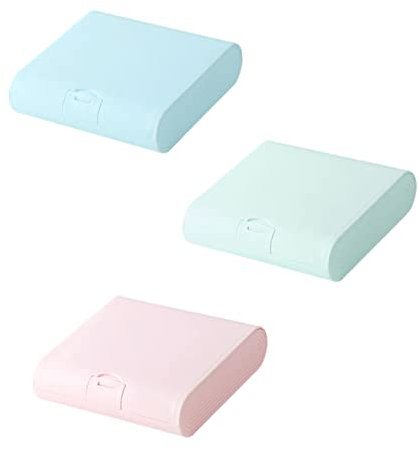 STOBOK 3er-box Desktop-aufbewahrungsbox Clip Zur Aufbewahrung Der Gesichtsbedeckung Organisator Für Gesichtsbedeckungen Schmuckhalter Aus Kunststoff Quadrat Plastik Quatratische Kiste