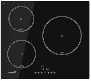 IB 6403 BK - Placa de inducción - Negro - 4 zonas de cocción - 9 niveles de potencia ajustables - Control táctil con alerta acústica - Temporizador - Potencia 7kW - Ancho 59 cm - Cata