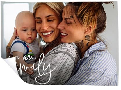 ORWO – Poster Selbst Gestalten Mit Eigenem Bild | 50 x 70 cm Drucken | Gestochen Scharfes, Mattes Digitaldruckfoto | Fotogeschenk | Foto Als Wandbild (Familie, 50 x 70 Quer)