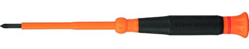 Klein Tools 6233INS Insulated Precision Screwdriver, #0 Phillips Mini Electrician Screwdriver, 1000-Volt, Cushion-Grip Handle