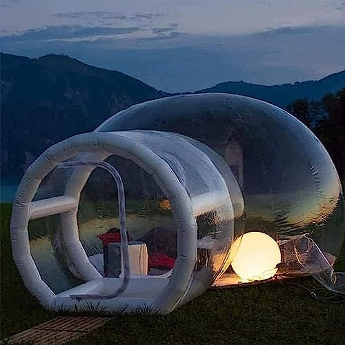 Aufblasbares transparentes Kuppelzelt, Kuppel-Hinterhofzelt – Campinghaus-Unterschlupf – Outdoor-Gewächshaus-Kuppel-Iglu für den Winter – Pavillons, Gartenhaus für Pickni
