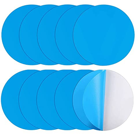 MOLERRI Selbstklebende Reparaturflicken für SchwimmbäDer, 10Er Pack PVC, Selbstklebendes Unterwasser Reparatur Pool