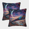 kaiyun Bumerang Kissenbezug,2er-Pack 50x50cm Kissenbezug,Sofa Kissen,modernes Abstrakt,Schlafzimmersofa,Outdoor-Kissenbezug