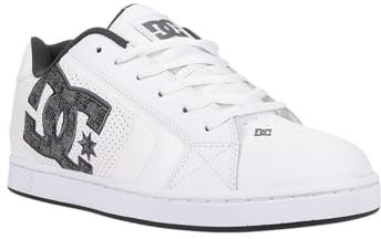 DC Shoes Herren Net Sneaker, White/Monogram, 42 EU