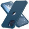 ORETECH für iPhone 12 Pro Max Hülle, mit 2 Stück Schutzfolie, 360 Grad Ganzkörper Stoßfest Kratzfest Silikon Handyhülle für iPhone 12 Pro Max 6,7 Zoll, Blau