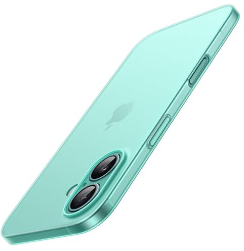 JETech Ultra Slim Case for iPhone 16 6.1 Inch, Camera Lens Full Protection, Lightweight Matte Finish PP Hard Minimalist Cover (Teal)