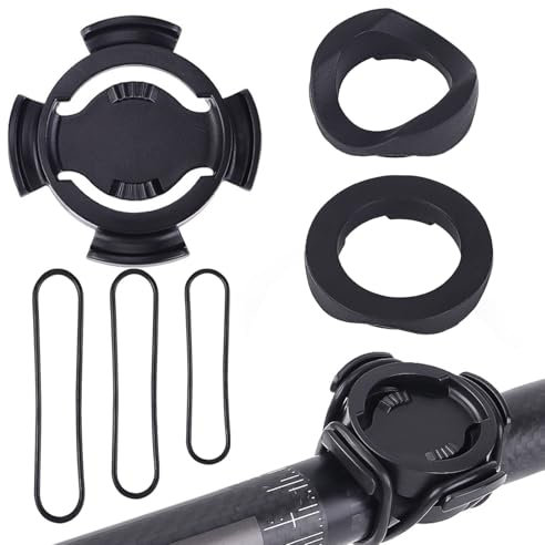 Vitsrisea Cycling Computer Mount - Kompaktes GPS -Ständer, Fahrradladungsschild | Smart -Gummi -Gurthalterung, Meterhalterbasis, Tech -Berg -Accessoire Für Mountainbike, Täglich