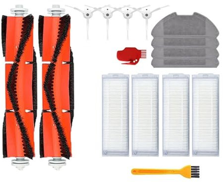 BEUAOCK Compatible con Xiaomi Mi Robot Vacuum Mop 2 Lite/Compatible con Mi Robot Vacuum Mop 2 Pro/Compatible con MJSTL/Compatible con MJST1SHW Piezas Cepillo Lateral Principal Filtro HEPA