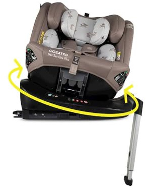 Cosatto Get Set GRO Plus i-Size 360 Car Seat with ISOFIX 0-12 Years, 360 Swivel Rotation, ADAC Testing, Group 0+123, ERF (Lollop)