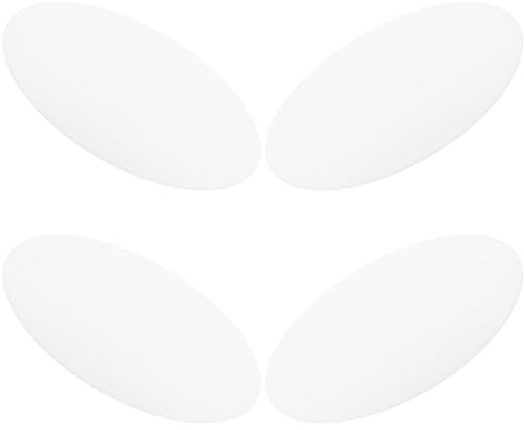 Pantalla de Techo Redonda de Acrílico de Color Claro 4 Piezas | Reutilizable, Resiste Grietas y No se Decolora, Transparencia Mejorada para Iluminación Interior Moderna