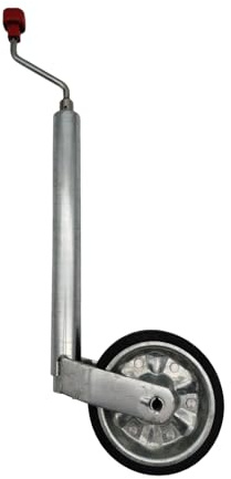 HGW Stützrad 300kg für PKW Anhänger – Ø48mm Rohr – 300 kg Stützlast – Bugrad Laufrad 200x50 mm – kompatibel mit AL-KO 1222437
