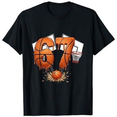 Lustiges 67 Kinder Jungs 67 Kostüm Meme Basketball 67 T-Shirt