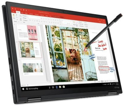 Lenovo ThinkPad X13 Yoga Gen 2 13,3 Zoll Touch Display Intel Core i7-1185G7 1TB SSD Festplatte 16GB Speicher Windows 11 Pro 4G LTE Fingerprinter Notebook Laptop (Generalüberholt)