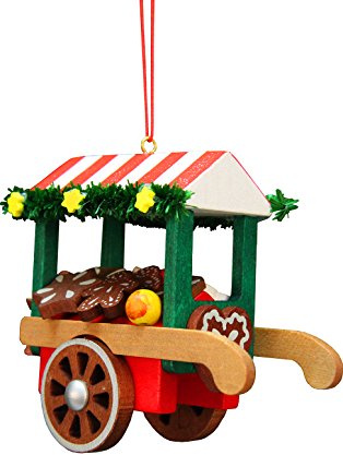 Christbaumschmuck Marktwagen mit Lebkuchen - 7,5cm
