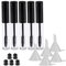 Frcolor 5pcs wiederverwendbar 10ml Set leer Wimpern Tube Mascara Container mit Wimpern Zauberstab Trichtern und Transfer Pipetten für Rizinusöl
