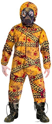 amscan 9903747 - Disfraz de zombi de peligro biológico (1 unidad)