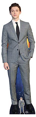 STAR CUTOUTS Ltd CS756 Tom Holland Pappaufsteller in Lebensgröße, mit 1 Mini-Karton-Ausschnitt, mehrfarbig, Einfarbig, Lifesize
