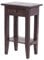 DESIGN DELIGHTS Rustikaler Vintage Telefontisch PLANTA | 52x34cm (HxB), Mahagoni Massivholz | Blumenhocker, Flurtisch, Beistelltisch, Nachtschrank mit Schublade | Farbe: 03 Dunkelbraun
