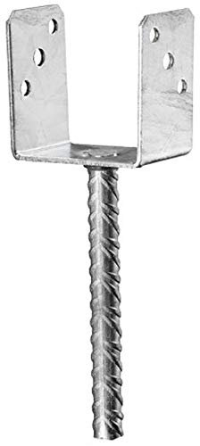 Pfostenträger mit Steindolle zum einbetonieren feuerverzinkt mit CE Zeichen (71 mm)