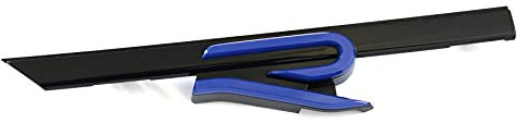 Volkswagen 5H0853679REBY Schriftzug R-Modell Kühlergrill Emblem Logo Plakette Clip, schwarz/blau