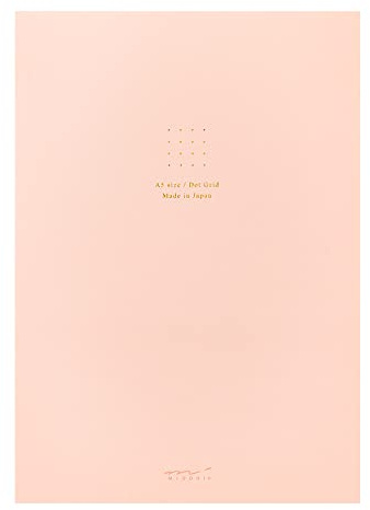 Midori 15338006 Papierblock Color Dot Square Pink A5