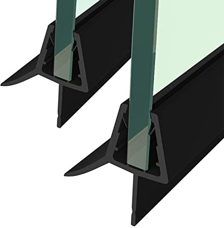 Duschdichtung Einstellbare Dichtung Wasserabweiser Dichtungsstreifen Duschtürdichtung Ersatzdichtung für 4-6 mm Glastür Duschtüren Duschwand Badewanne Duschabtrennung 2x100cm