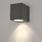 Ledvion - LED Wandlampe, 3W, 2700K, Anthrazit & Cube, GU10 Spot, IP54, Außenlampe