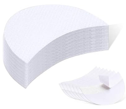 50 Stück Lidschatten Gel Pad Augen-Make-up-Aufkleber Patches Lidschatten Schablonen zur Verhinderung von Wimpernverlängerung Tönung und Lippen Make-up Rückstand