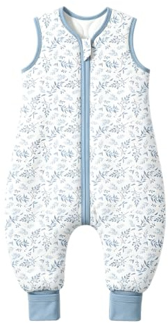 Mosebears Baby Schlafsack mit Füßen 2.5 Tog 18-36 Monate Baumwolle Atmungsaktiv Winterschlafsack für Babys & Kleinkinder Warmer Strampelsack mit Beinen