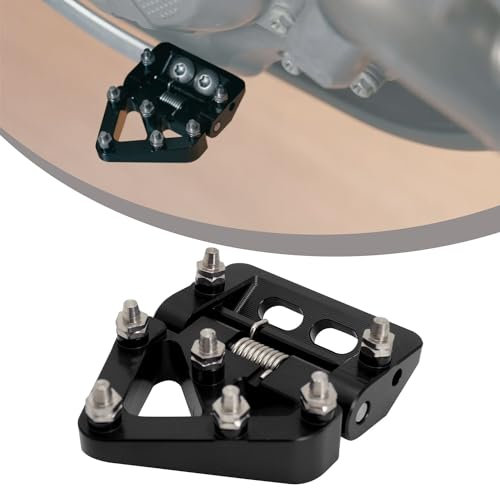 Runfarr Motorrad Hinterrad Bremspedal Trittplatte Spitze klappbar CNC für 125 150 250 300 450 500 501 TE TX TC FC FX FE SX SXF XC XCF EXC EXCF MC MCF Enduro Supermoto Dirt Bike Schwarz