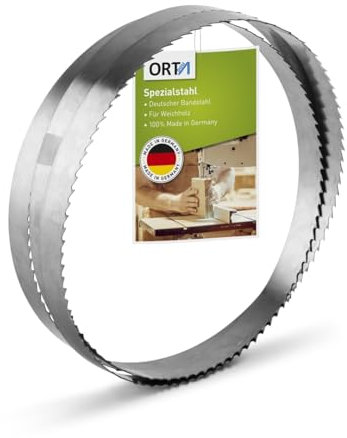 Orta Spezialstahl Sägeblatt - 1425 x 10 x 0,50 x 4 mm – Bandsäge/Bandsägeblatt ideal für die Bearbeitung von Weichholzarten