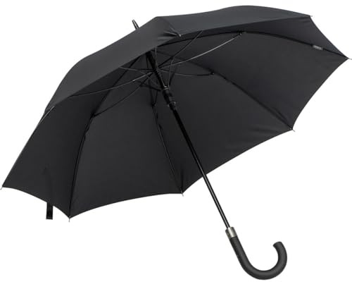 Umweltfreundlicher Automatik-Regenschirm aus RPET / Stockschirm / Farbe: schwarz