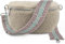 ARTVALL - Umhängetasche Teddystoff Tasche Handtasche Plüschtasche Bauchtasche Teddyfell Plüsch mit Schultergurt Design Taschenband abnehmbar verstellbares Riemen Crossbody Bag Damen mit Reißverschluss